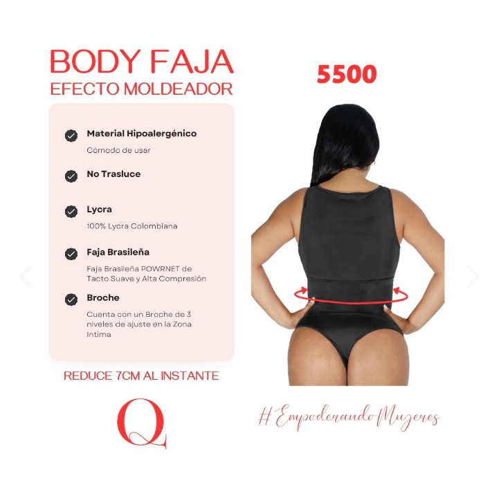 FIGURA PERFECTA 5500 – Body Faja Moldeadora Invisible