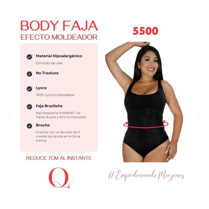 FIGURA PERFECTA 5500 – Body Faja Moldeadora Invisible